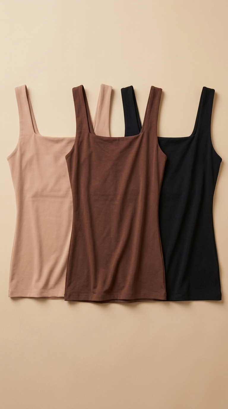 Trois coloris : nude, marron, noir